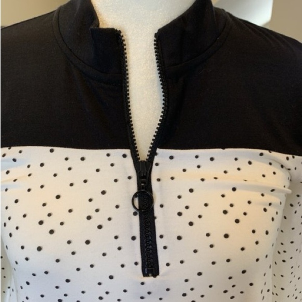 Victoria's Secret Black and White Long Sleeve Dress - Picture 4 of 4